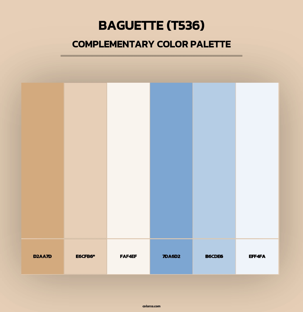 Baguette (T536) - Complementary Color Palette