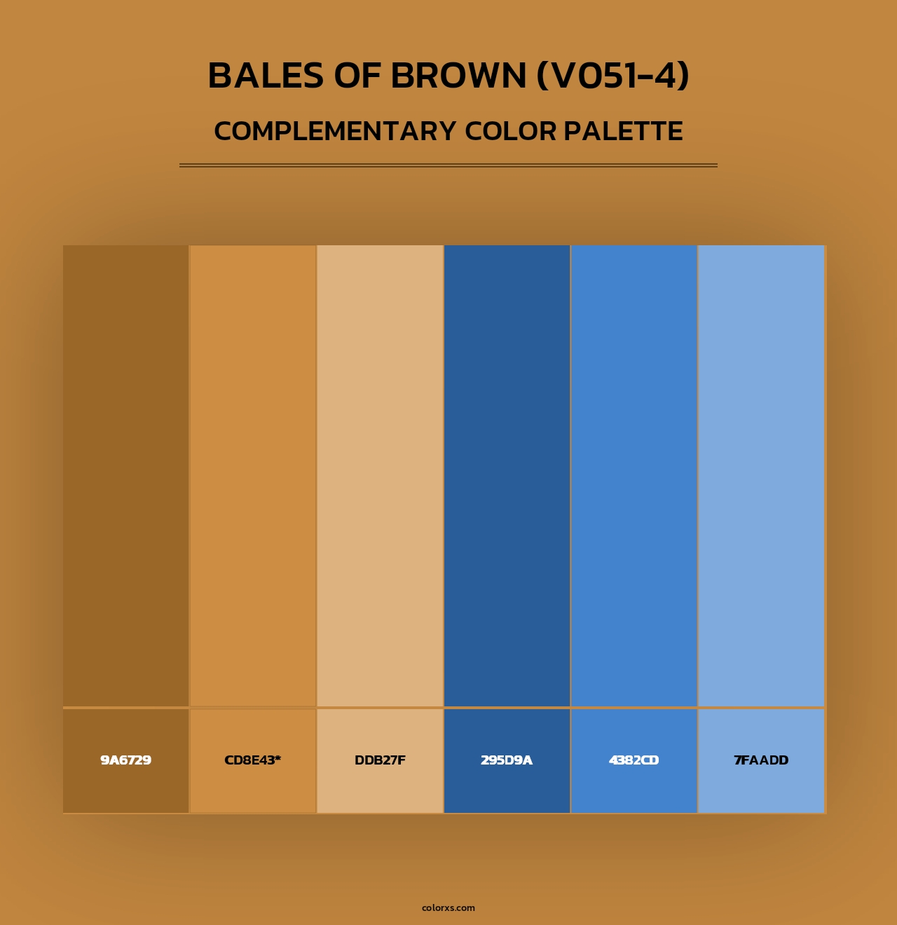 Bales of Brown (V051-4) - Complementary Color Palette