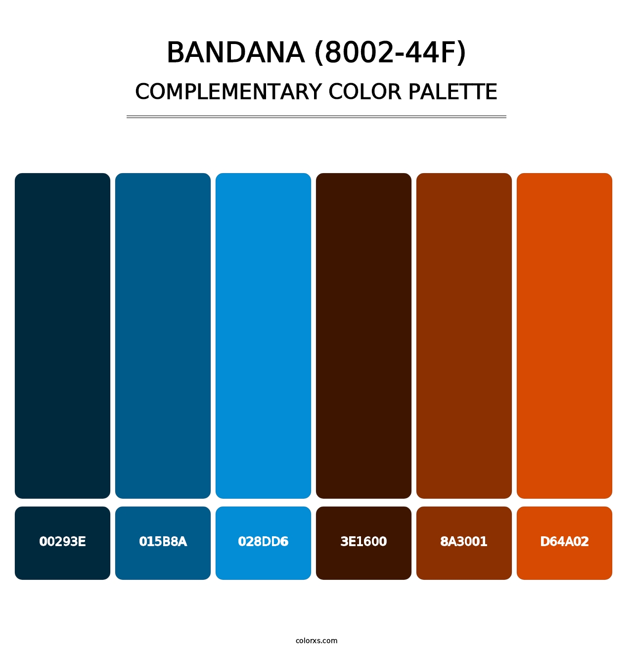 Bandana (8002-44F) - Complementary Color Palette