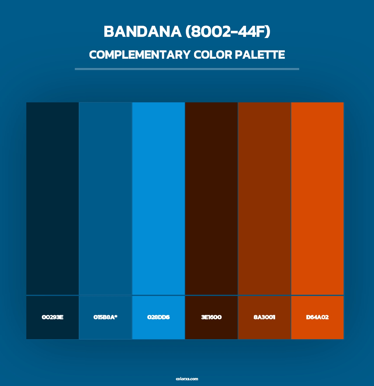 Bandana (8002-44F) - Complementary Color Palette