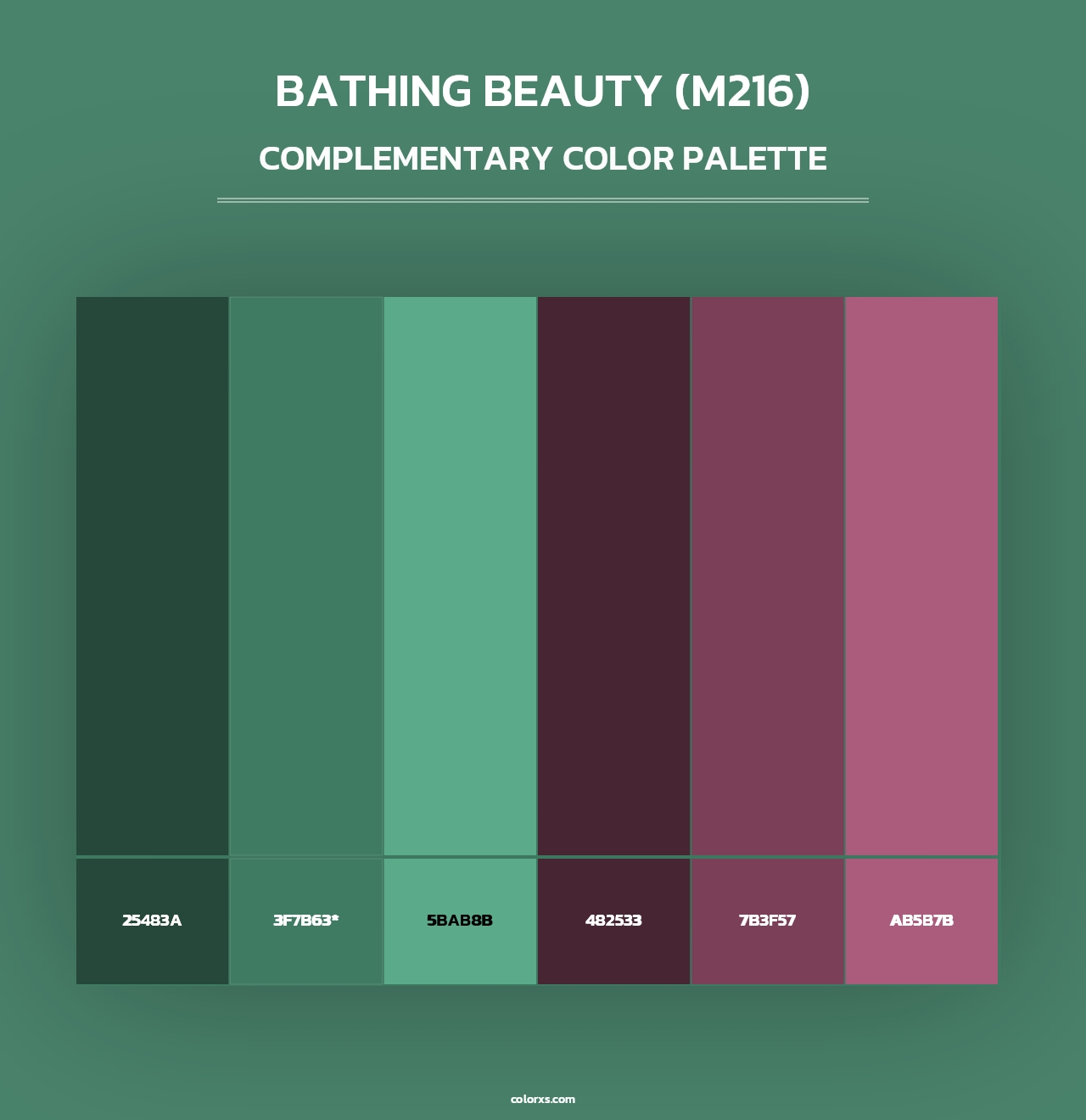 Bathing Beauty (M216) - Complementary Color Palette