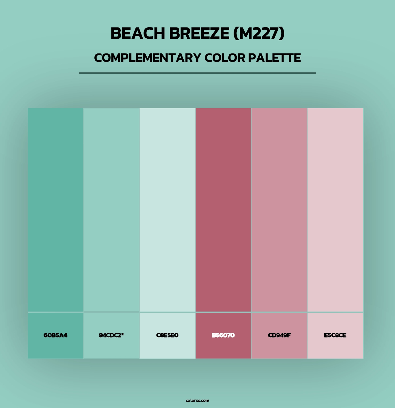 Beach Breeze (M227) - Complementary Color Palette