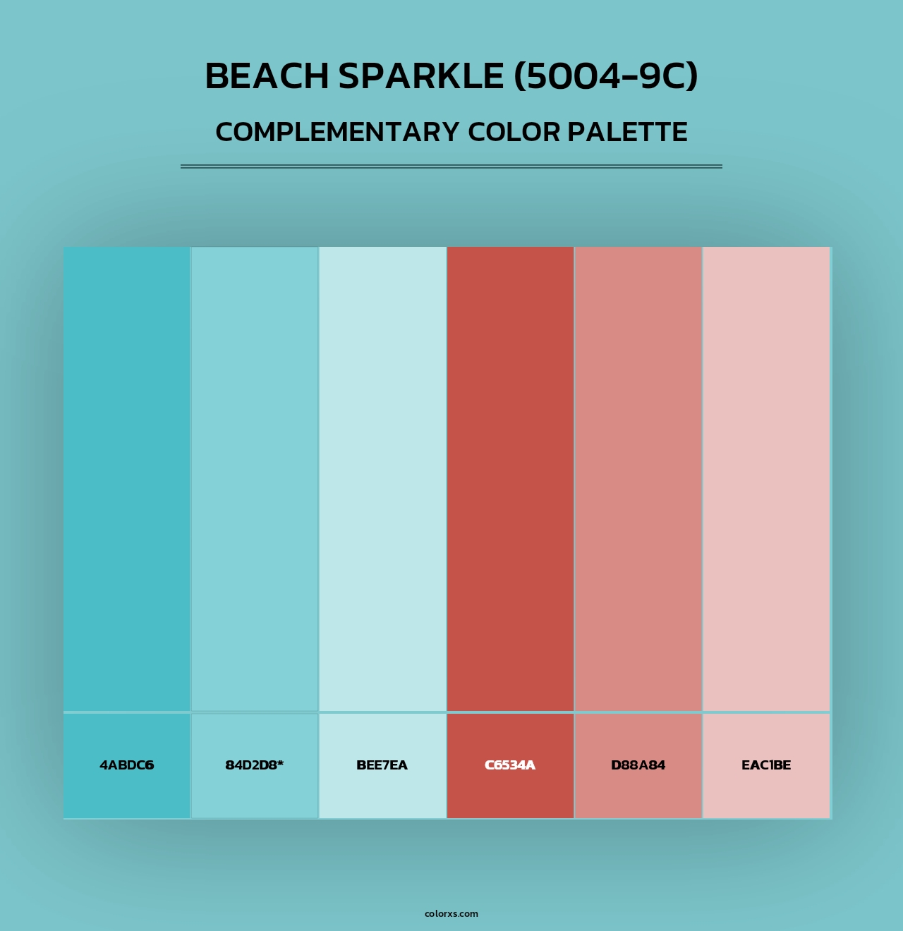 Beach Sparkle (5004-9C) - Complementary Color Palette