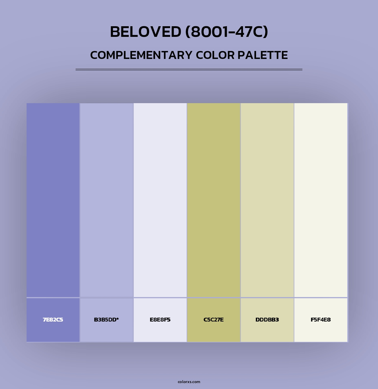 Beloved (8001-47C) - Complementary Color Palette