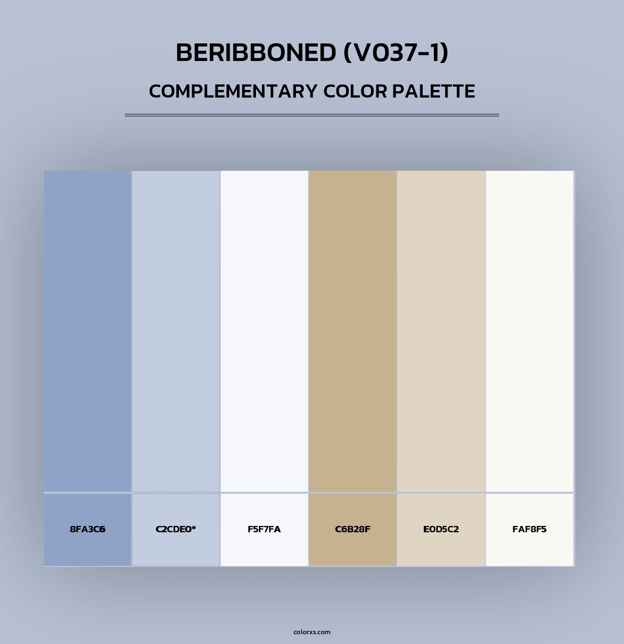 Beribboned (V037-1) - Complementary Color Palette