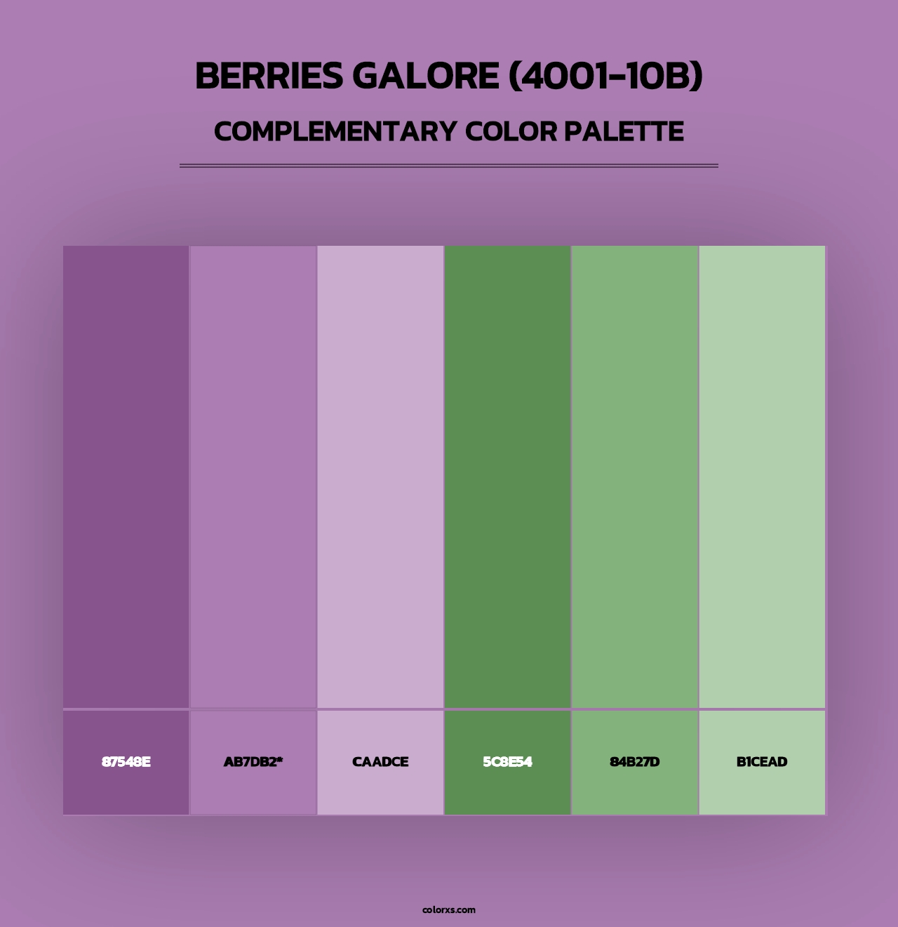 Berries Galore (4001-10B) - Complementary Color Palette