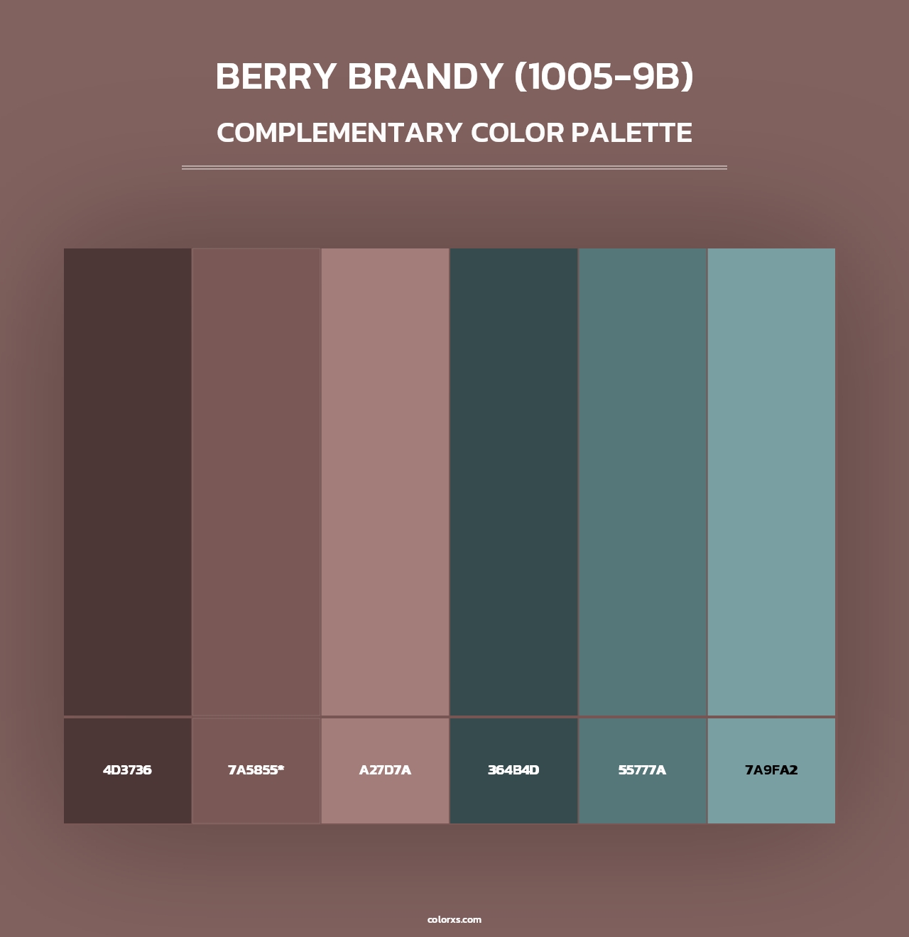 Berry Brandy (1005-9B) - Complementary Color Palette