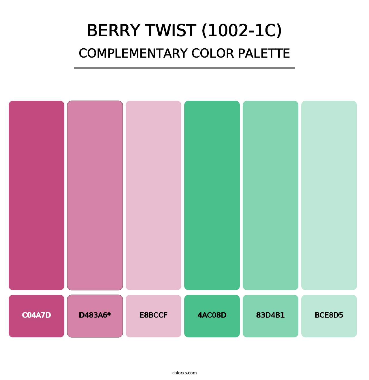 Berry Twist (1002-1C) - Complementary Color Palette