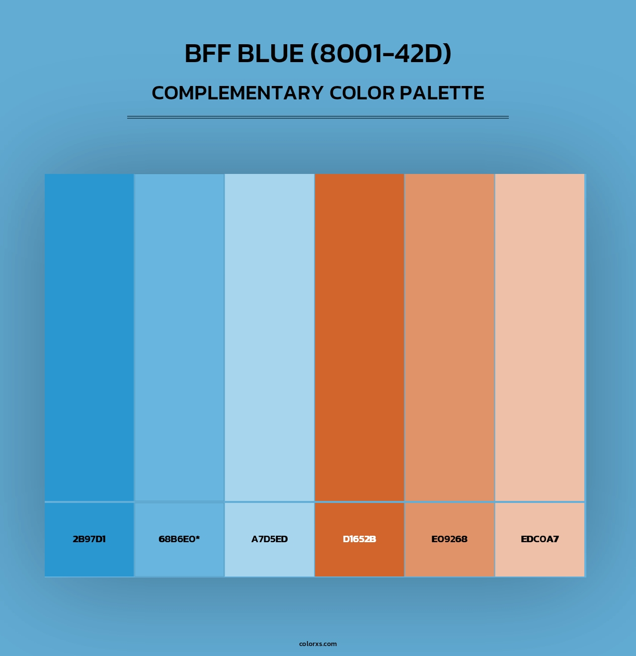 BFF Blue (8001-42D) - Complementary Color Palette