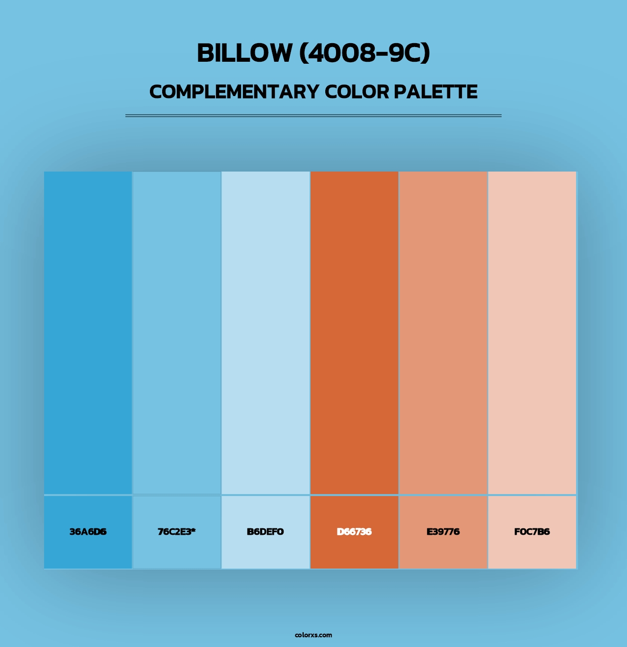 Billow (4008-9C) - Complementary Color Palette