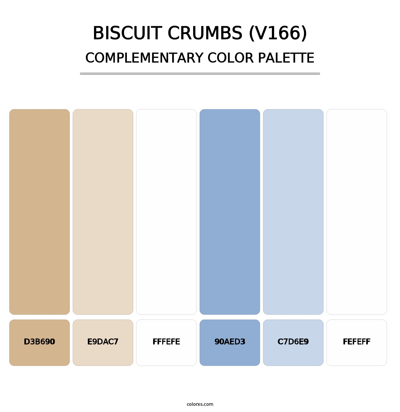 Biscuit Crumbs (V166) - Complementary Color Palette