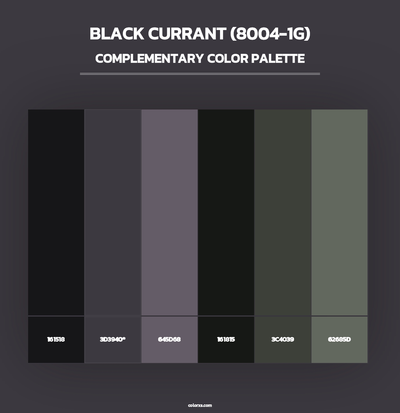 Black Currant (8004-1G) - Complementary Color Palette