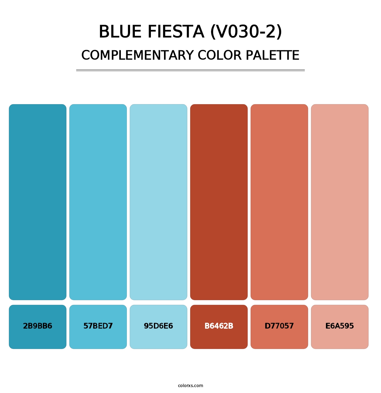 Blue Fiesta (V030-2) - Complementary Color Palette