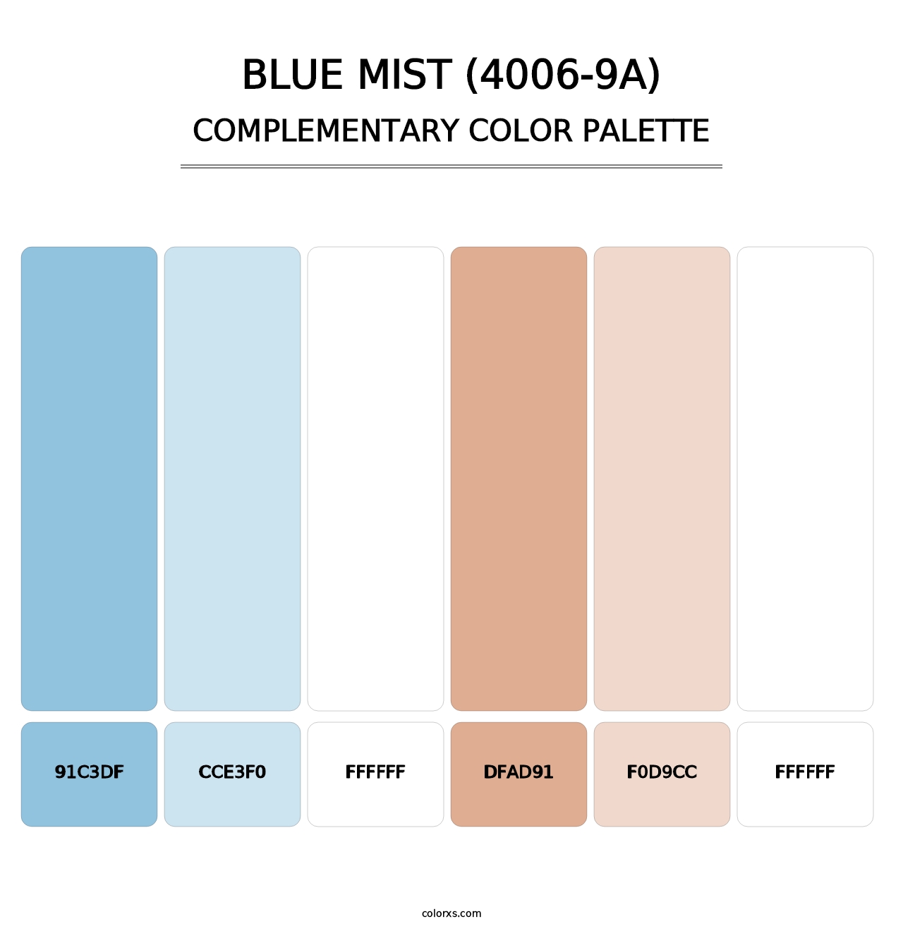 Blue Mist (4006-9A) - Complementary Color Palette
