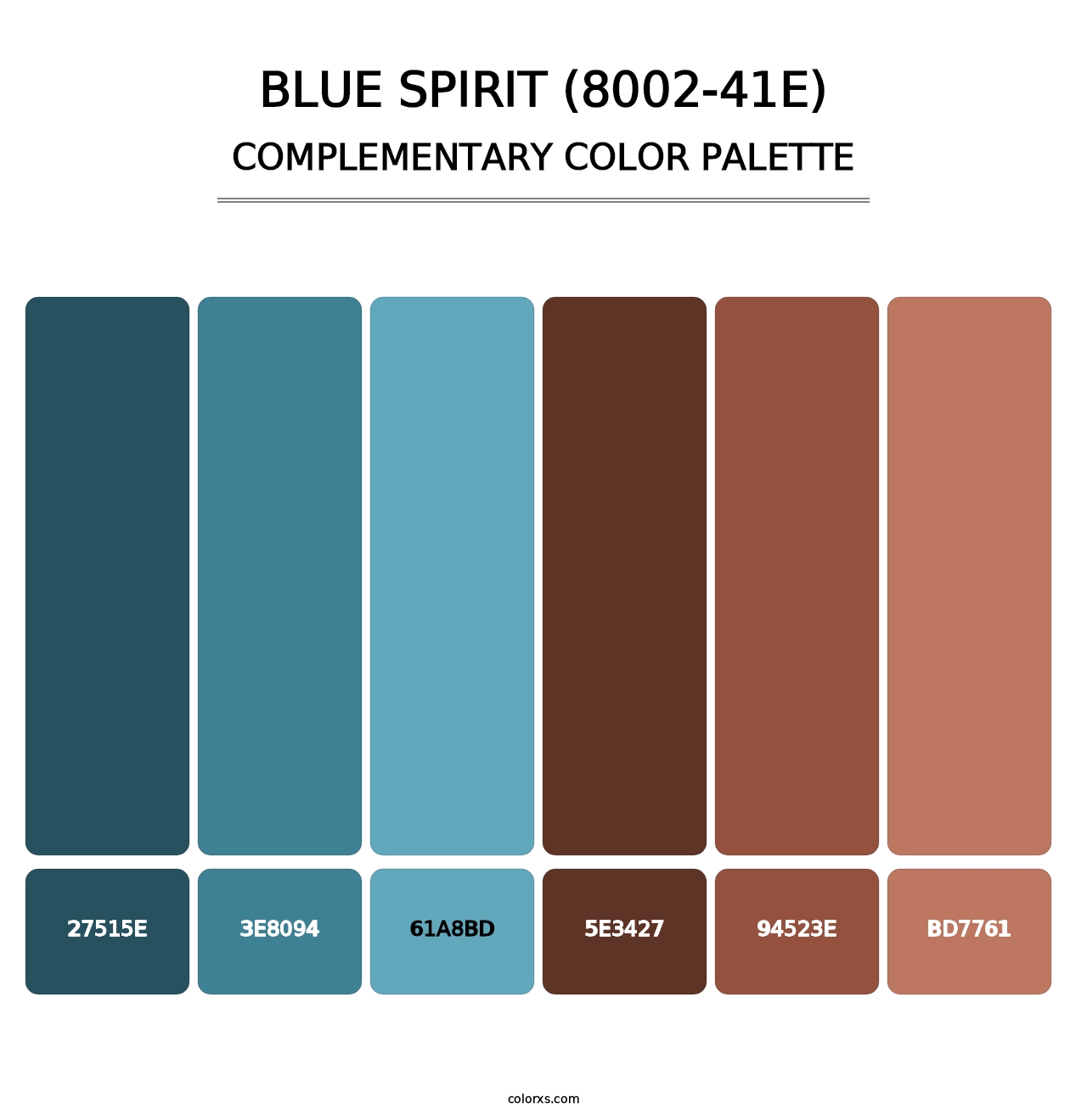 Blue Spirit (8002-41E) - Complementary Color Palette