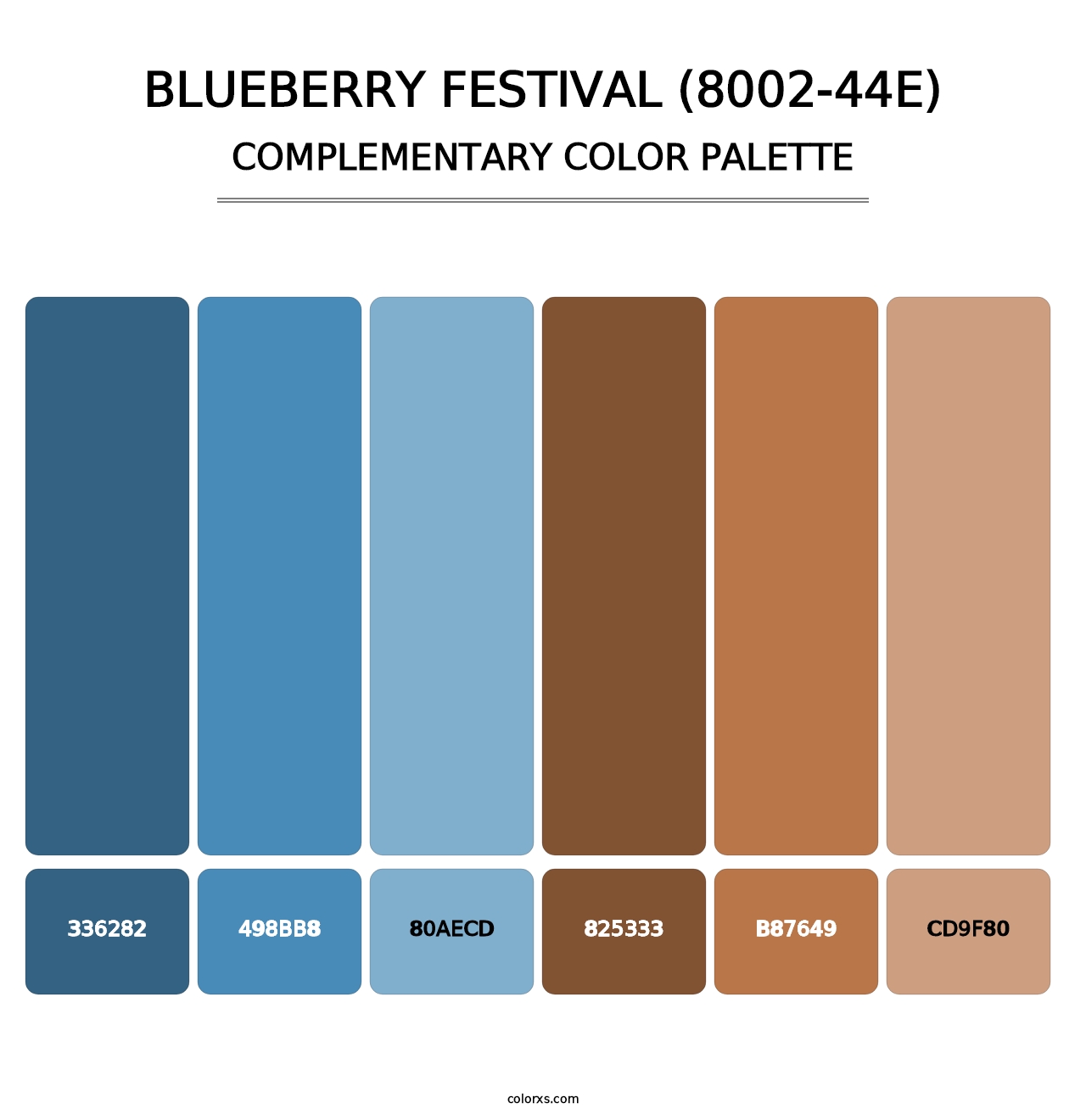 Blueberry Festival (8002-44E) - Complementary Color Palette