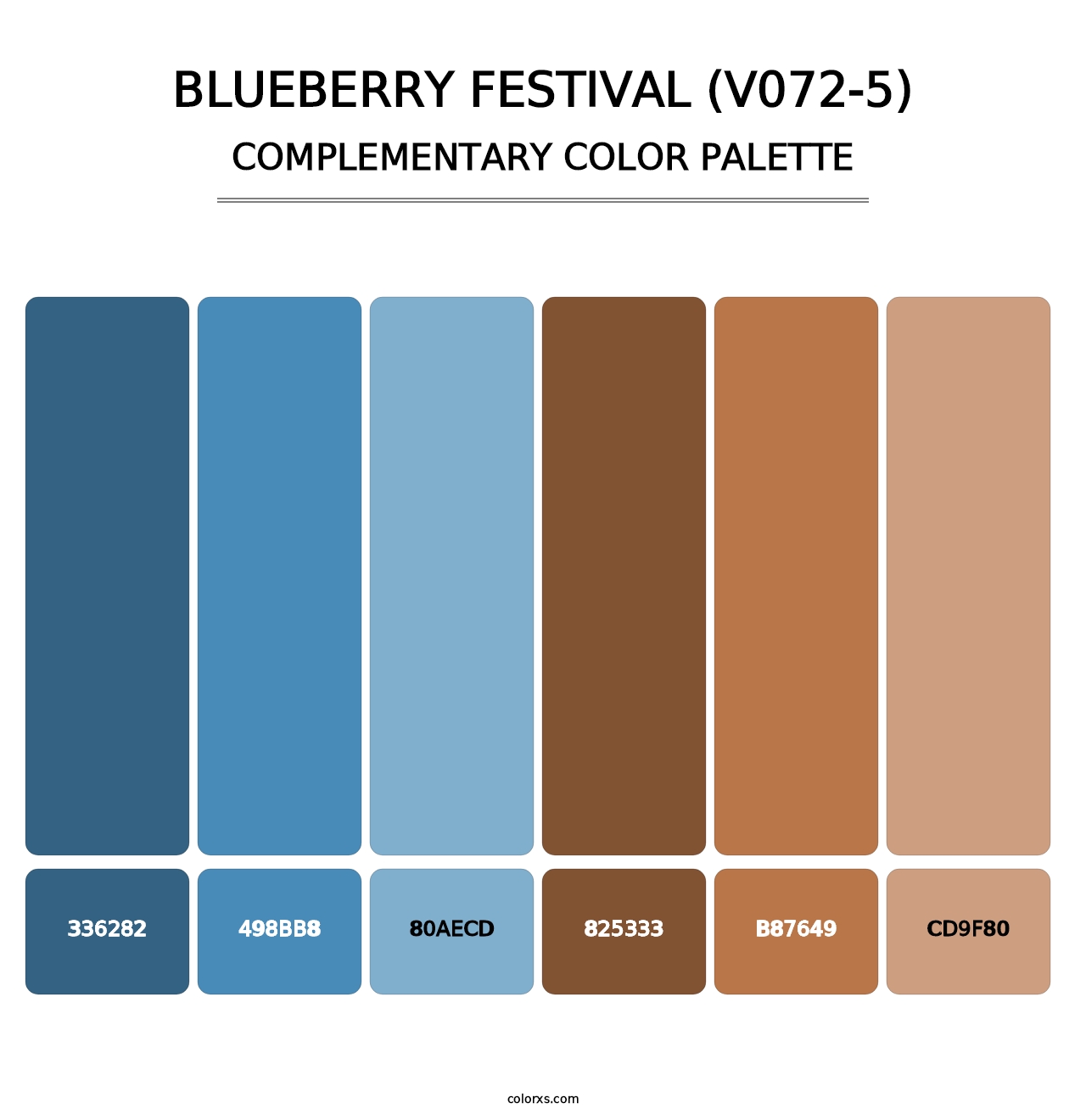 Blueberry Festival (V072-5) - Complementary Color Palette