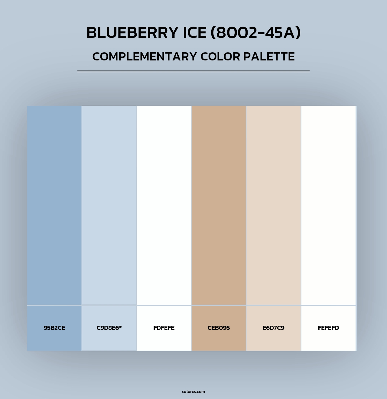 Blueberry Ice (8002-45A) - Complementary Color Palette