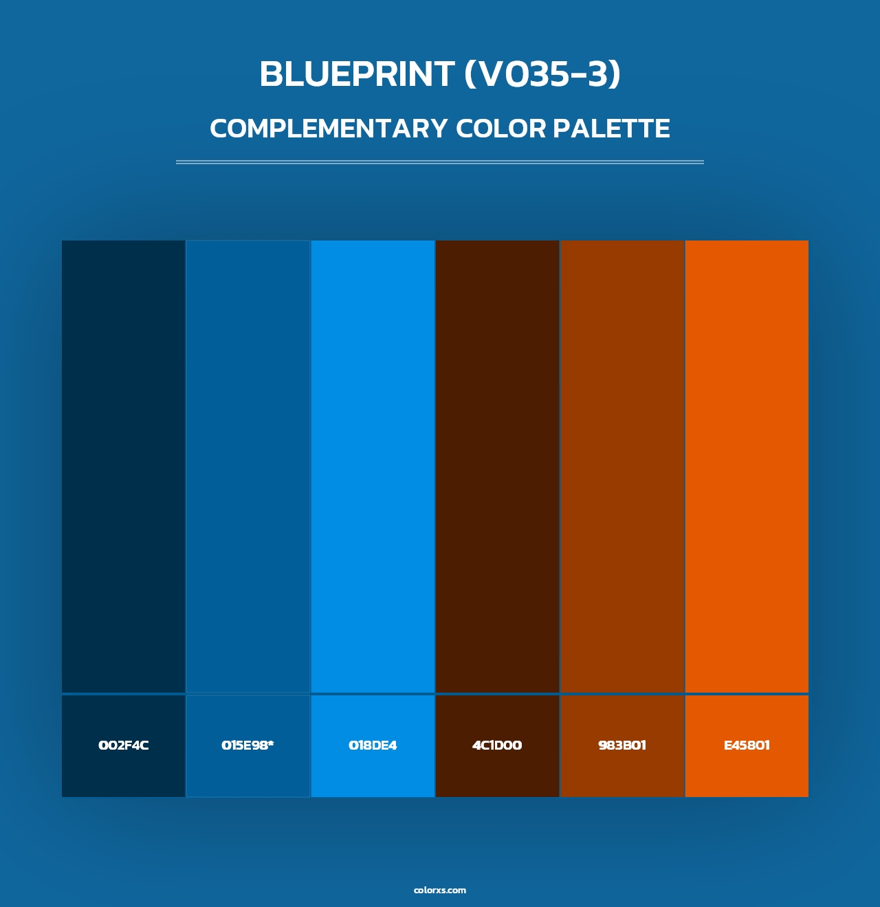 Blueprint (V035-3) - Complementary Color Palette