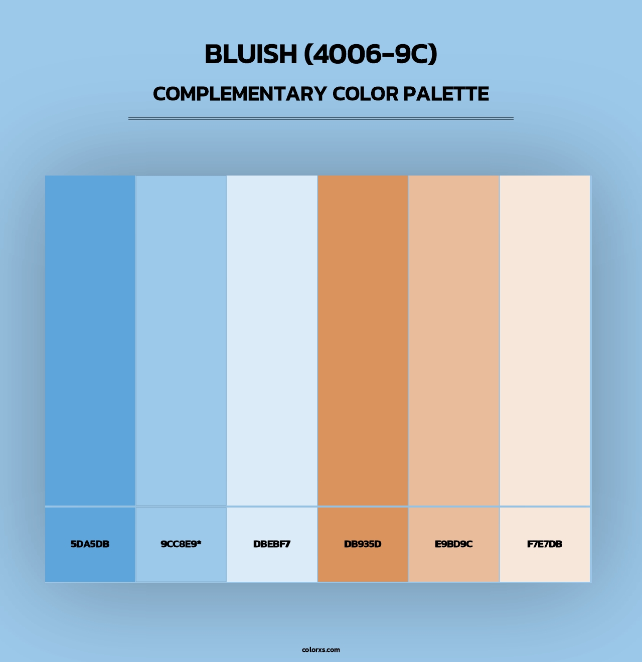Bluish (4006-9C) - Complementary Color Palette