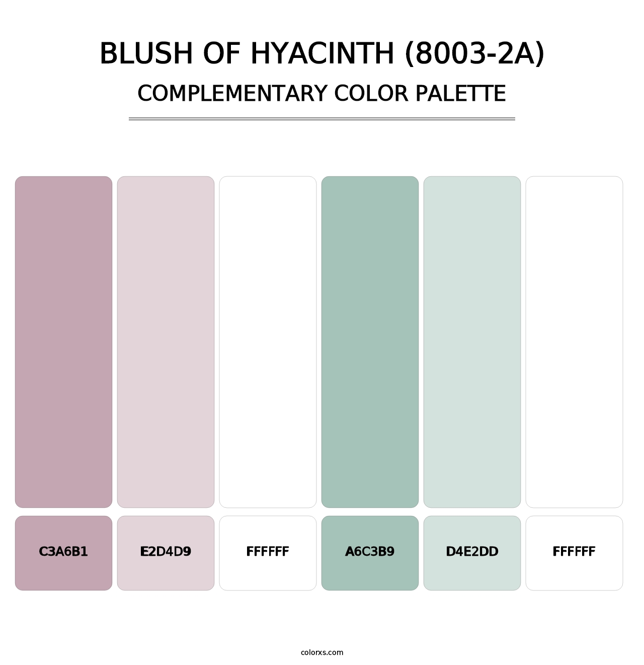 Blush of Hyacinth (8003-2A) - Complementary Color Palette