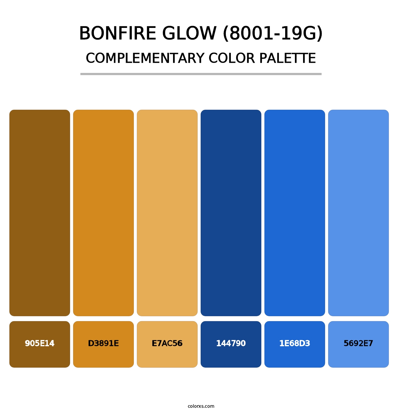 Bonfire Glow (8001-19G) - Complementary Color Palette
