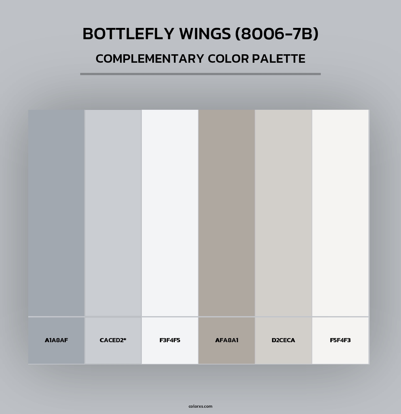 Bottlefly Wings (8006-7B) - Complementary Color Palette