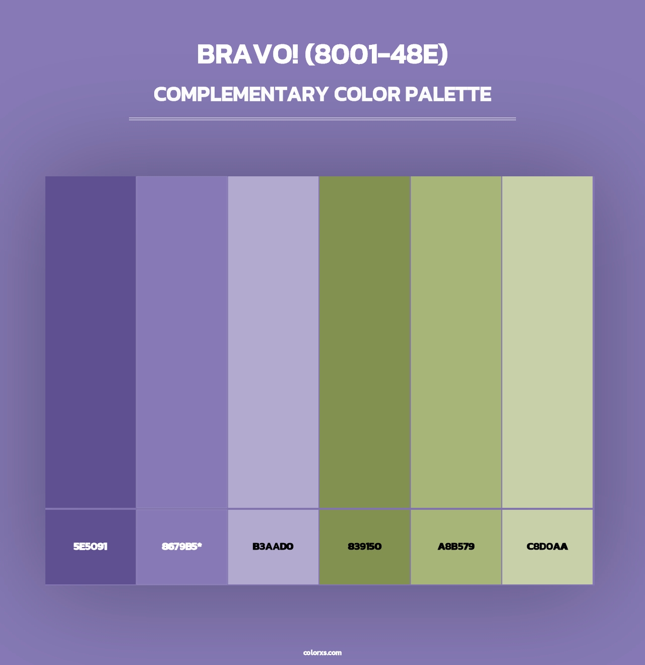 Bravo! (8001-48E) - Complementary Color Palette