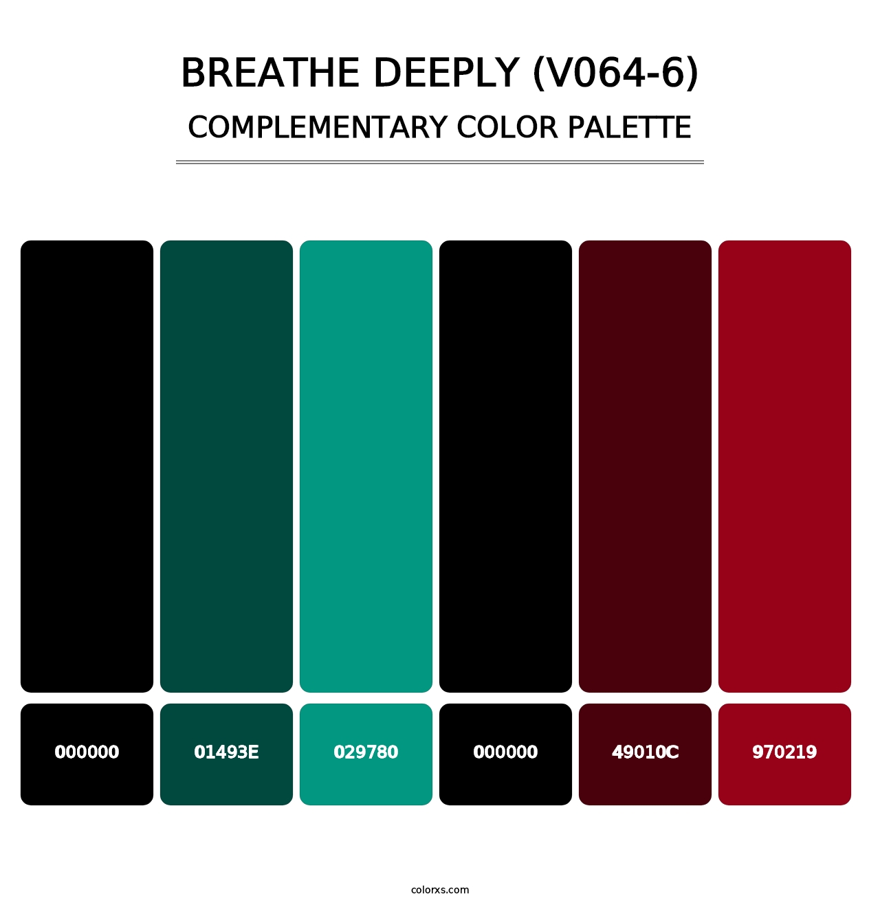 Breathe Deeply (V064-6) - Complementary Color Palette