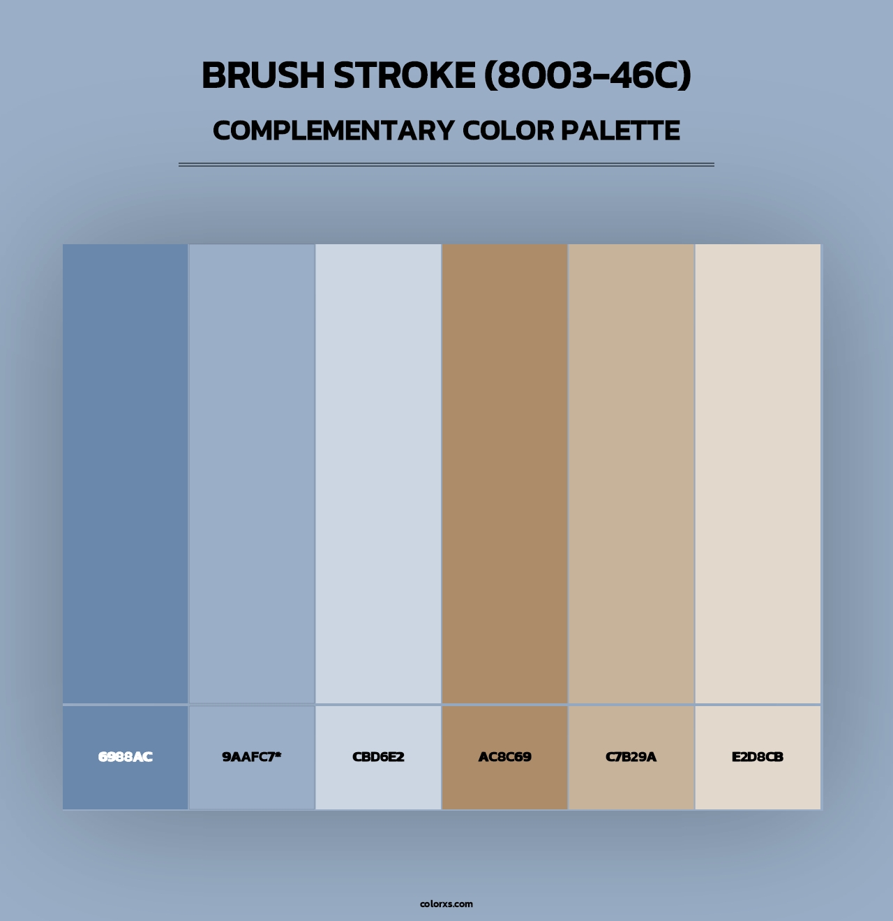 Brush Stroke (8003-46C) - Complementary Color Palette