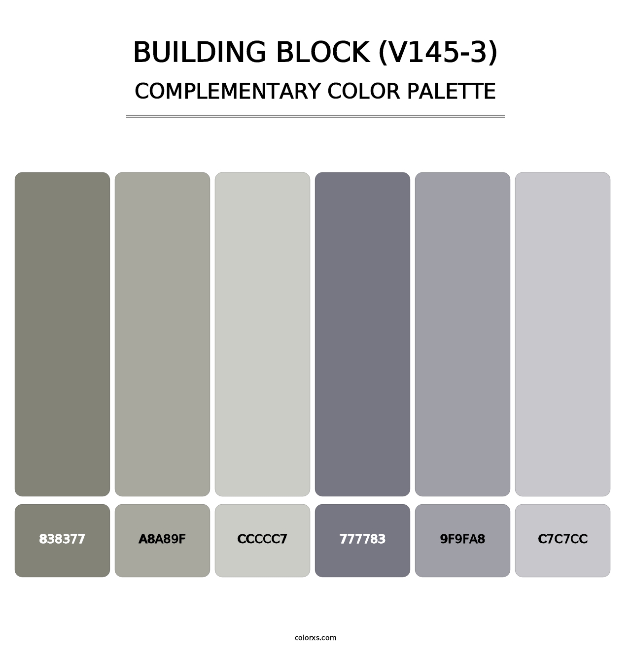 Building Block (V145-3) - Complementary Color Palette