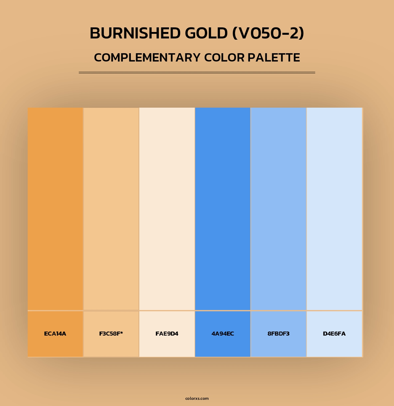 Burnished Gold (V050-2) - Complementary Color Palette