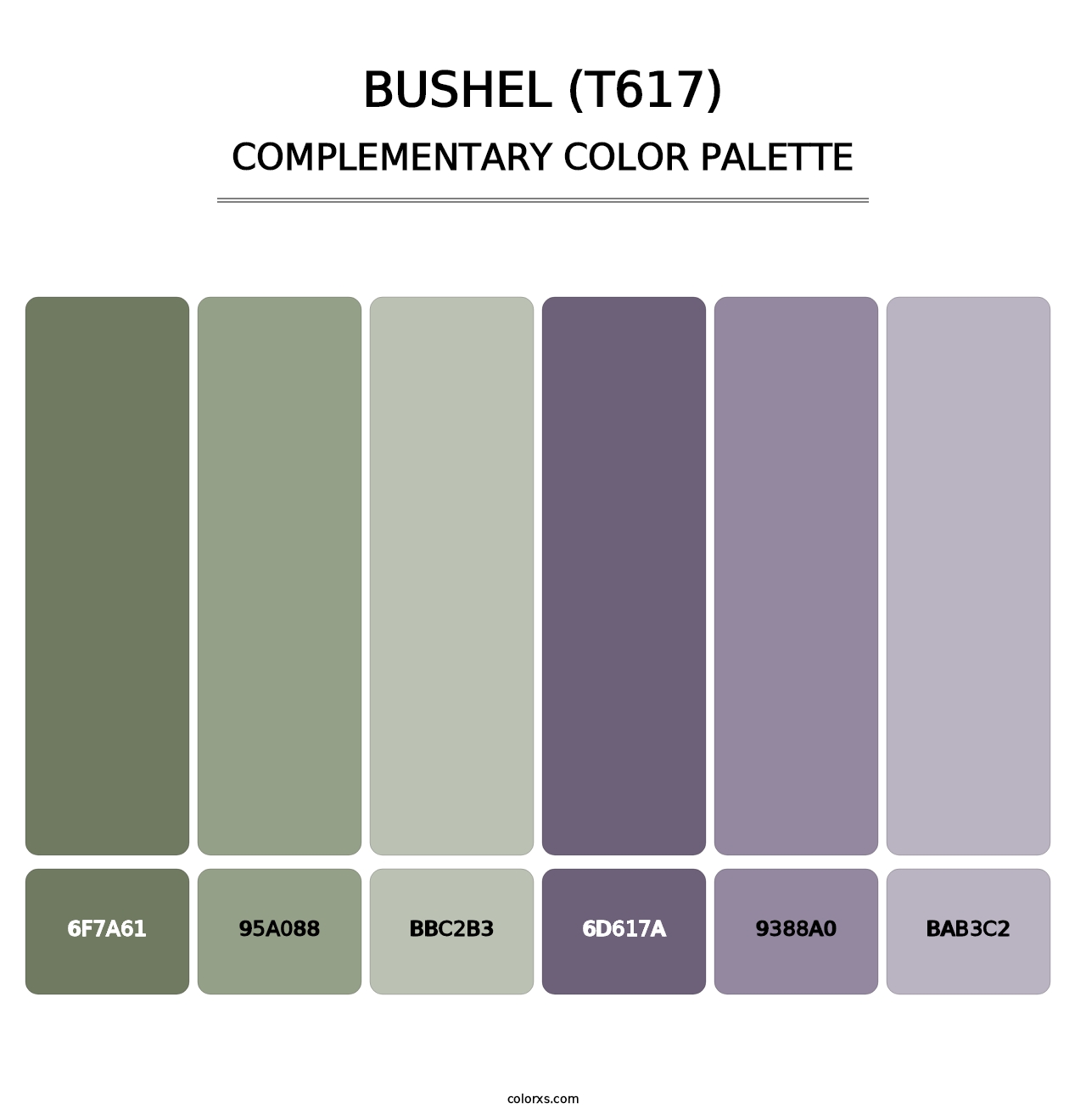 Bushel (T617) - Complementary Color Palette
