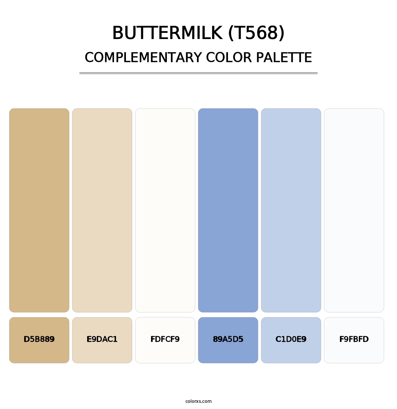 Buttermilk (T568) - Complementary Color Palette