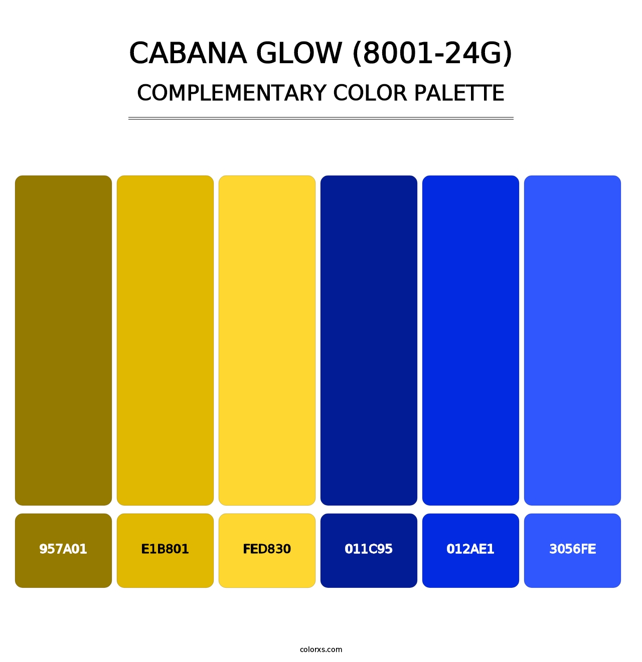 Cabana Glow (8001-24G) - Complementary Color Palette