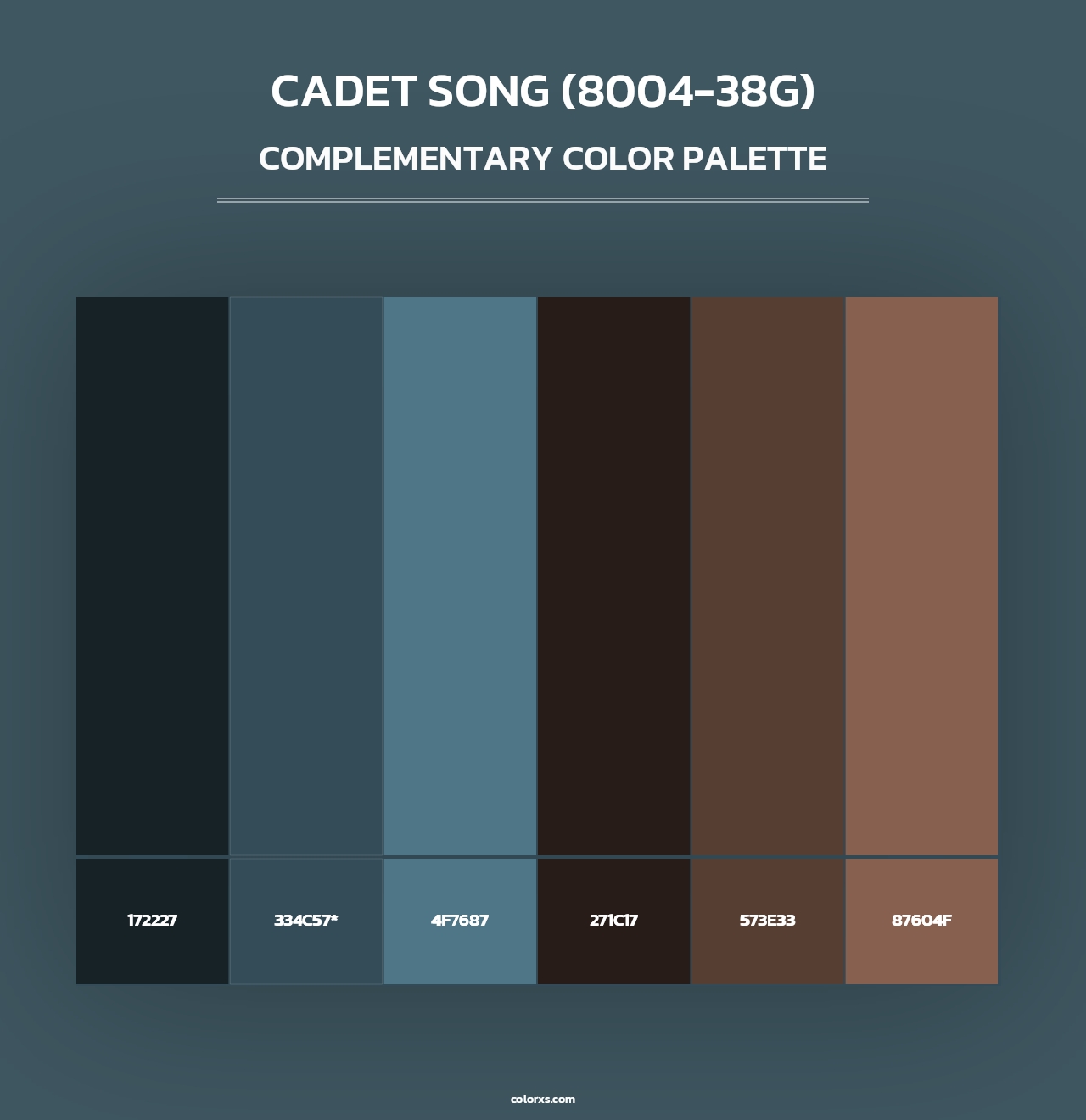 Cadet Song (8004-38G) - Complementary Color Palette