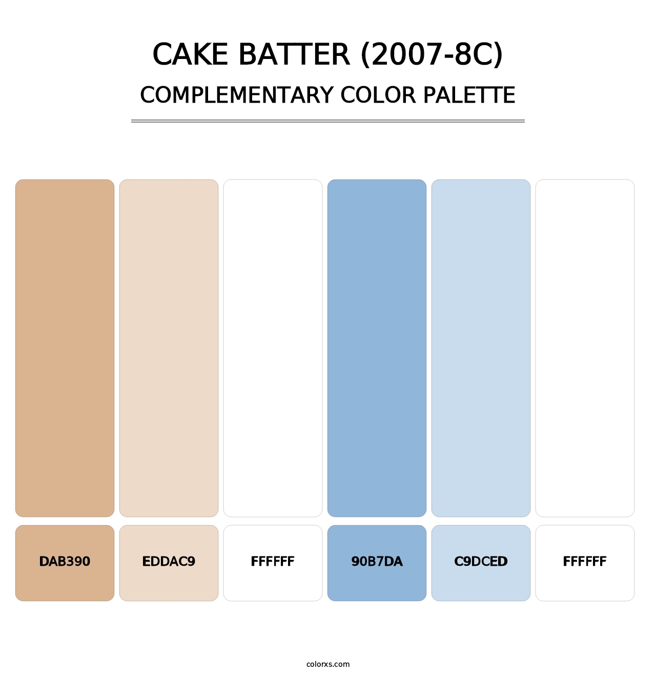 Cake Batter (2007-8C) - Complementary Color Palette