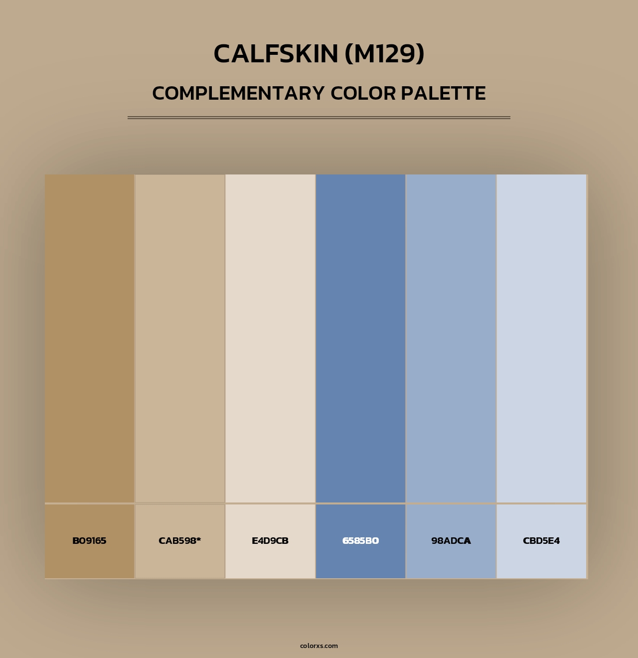 Calfskin (M129) - Complementary Color Palette