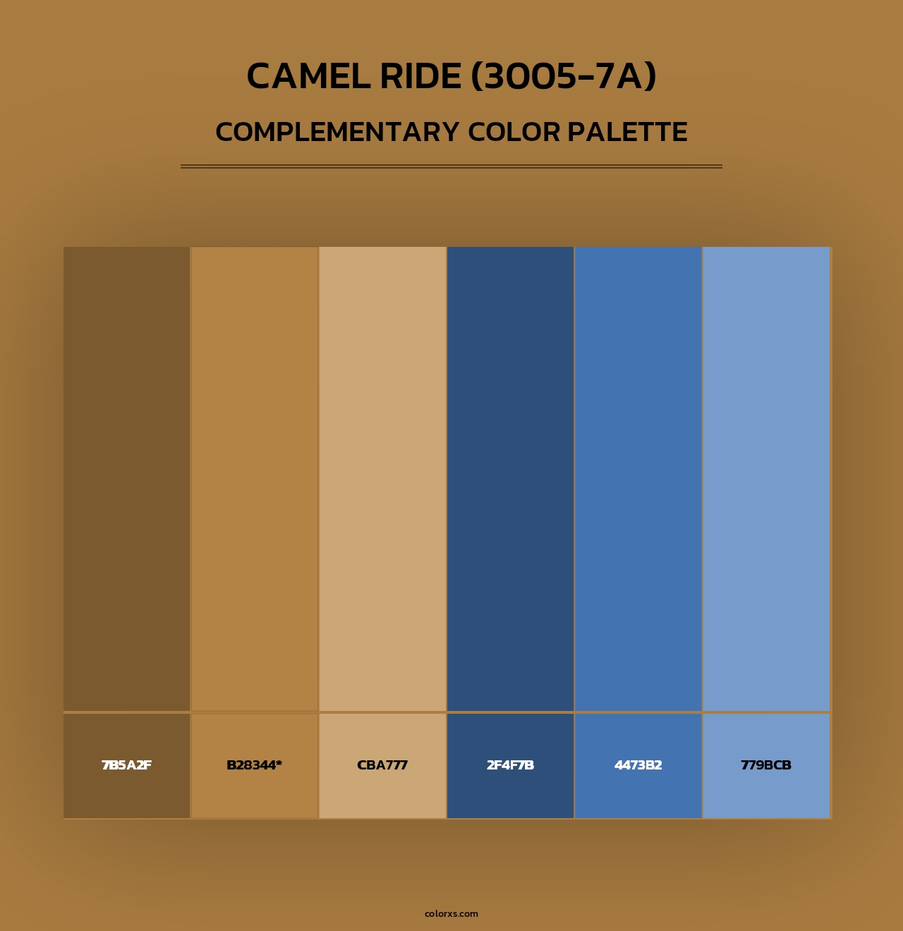 Camel Ride (3005-7A) - Complementary Color Palette