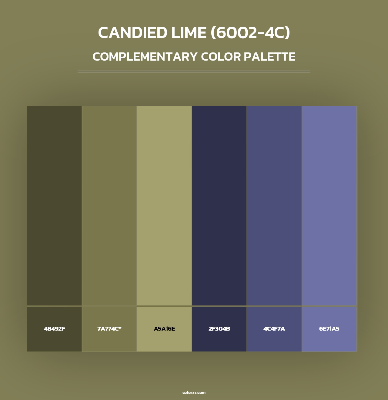 Candied Lime (6002-4C) - Complementary Color Palette