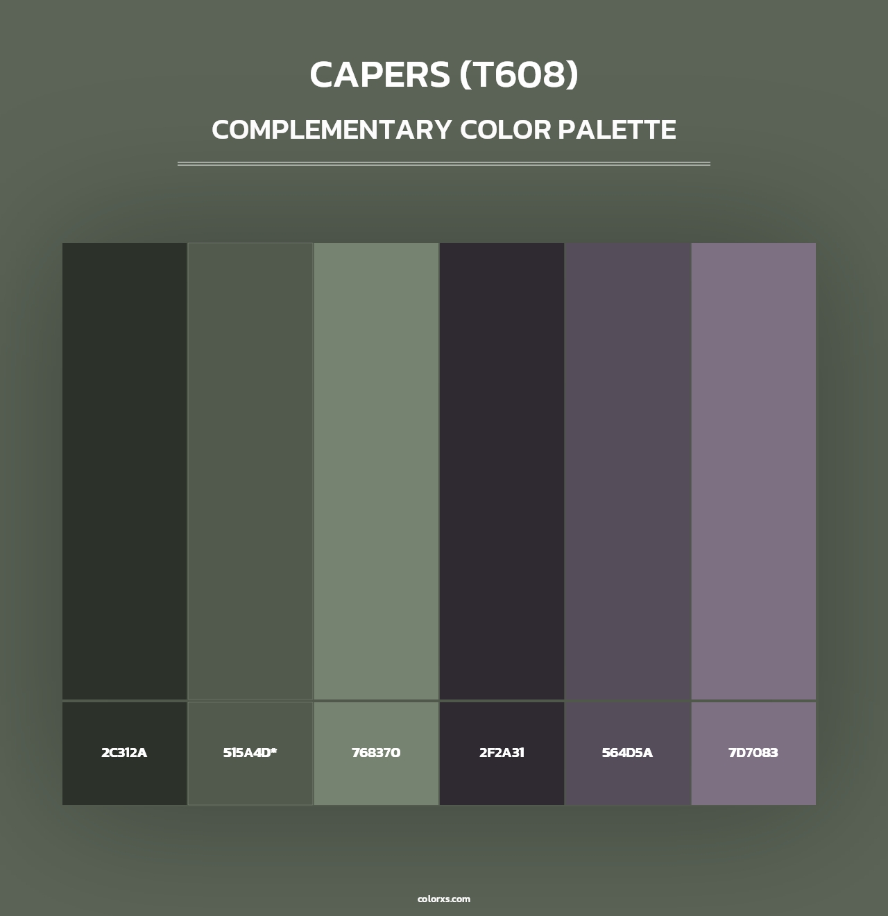Capers (T608) - Complementary Color Palette