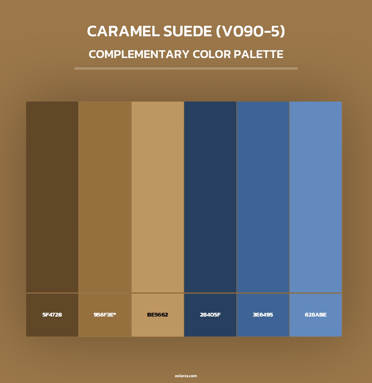 Caramel Suede (V090-5) - Complementary Color Palette