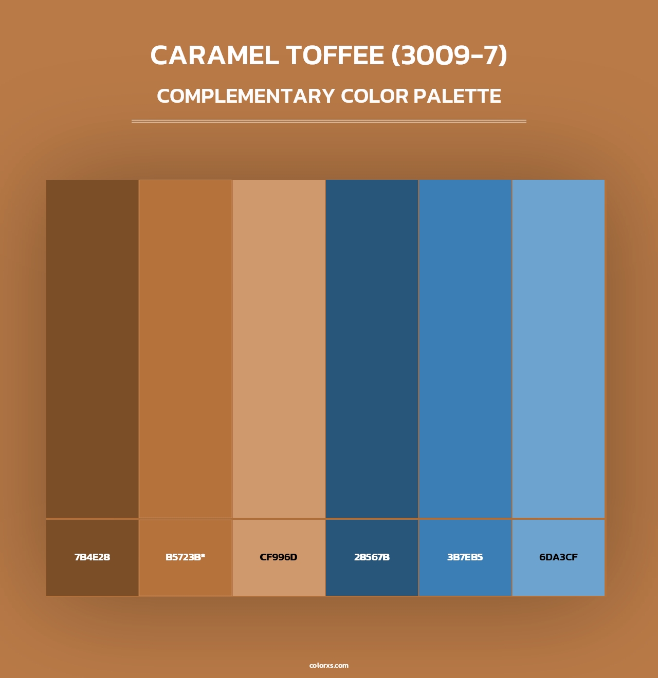 Caramel Toffee (3009-7) - Complementary Color Palette