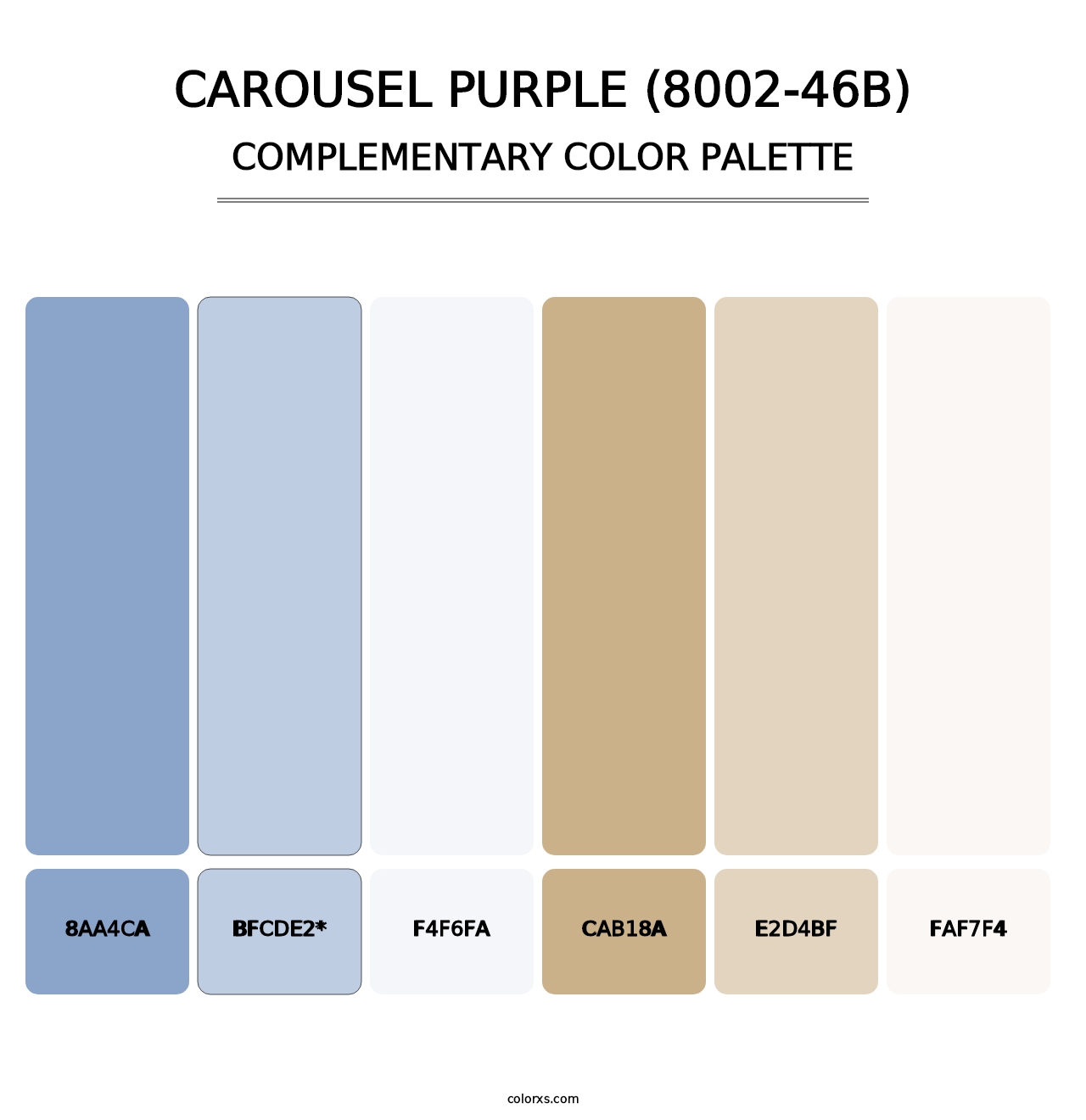 Carousel Purple (8002-46B) - Complementary Color Palette