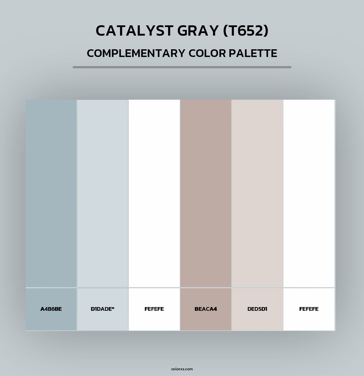 Catalyst Gray (T652) - Complementary Color Palette