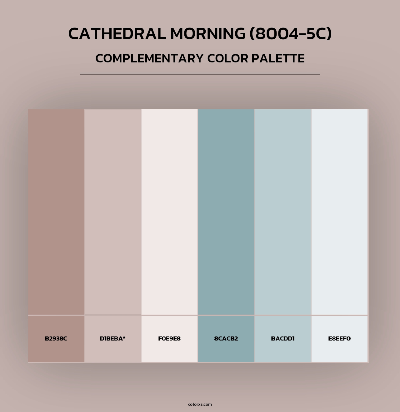 Cathedral Morning (8004-5C) - Complementary Color Palette