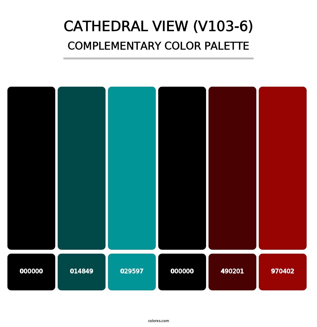 Cathedral View (V103-6) - Complementary Color Palette