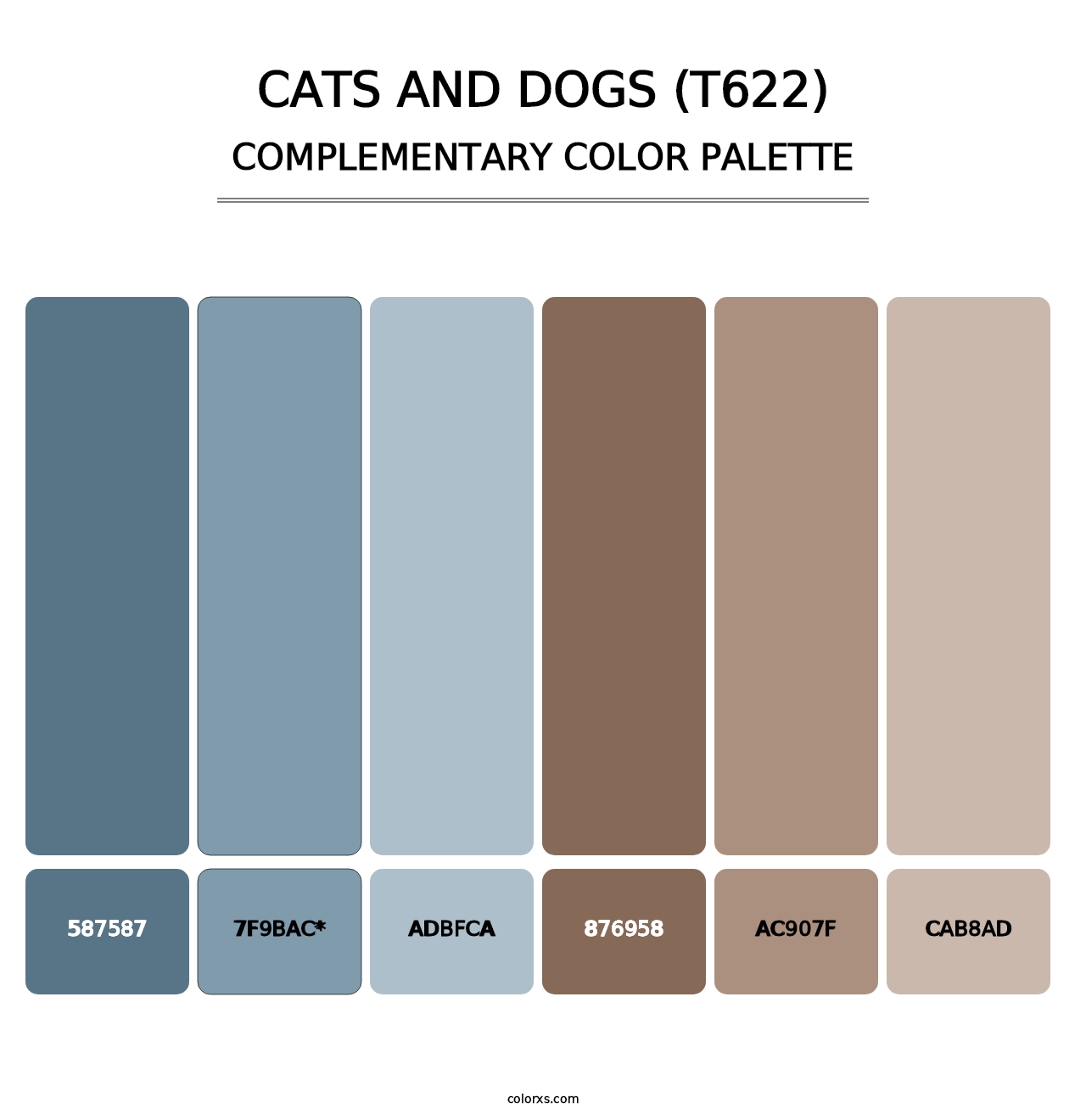 Cats and Dogs (T622) - Complementary Color Palette