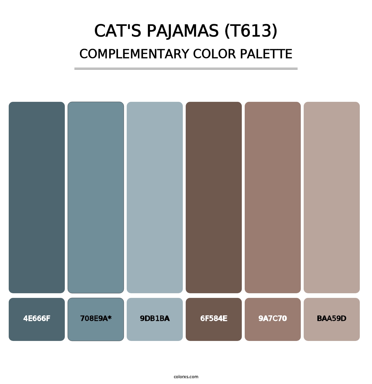 Cat's Pajamas (T613) - Complementary Color Palette
