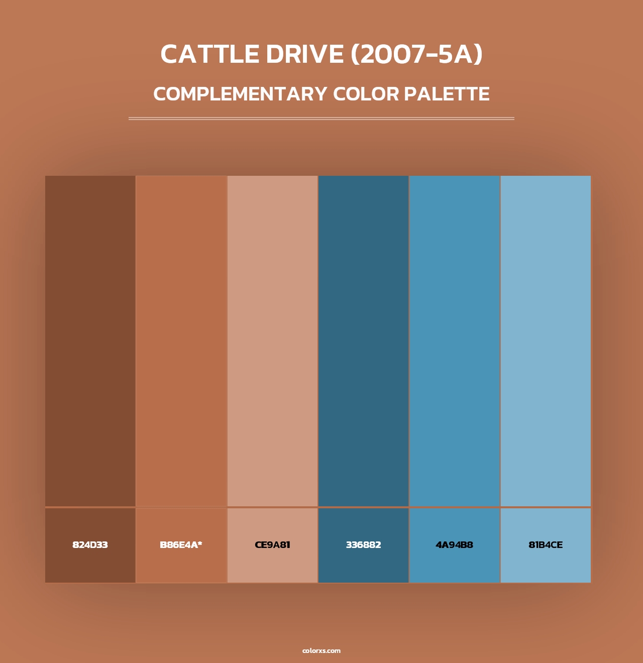 Cattle Drive (2007-5A) - Complementary Color Palette